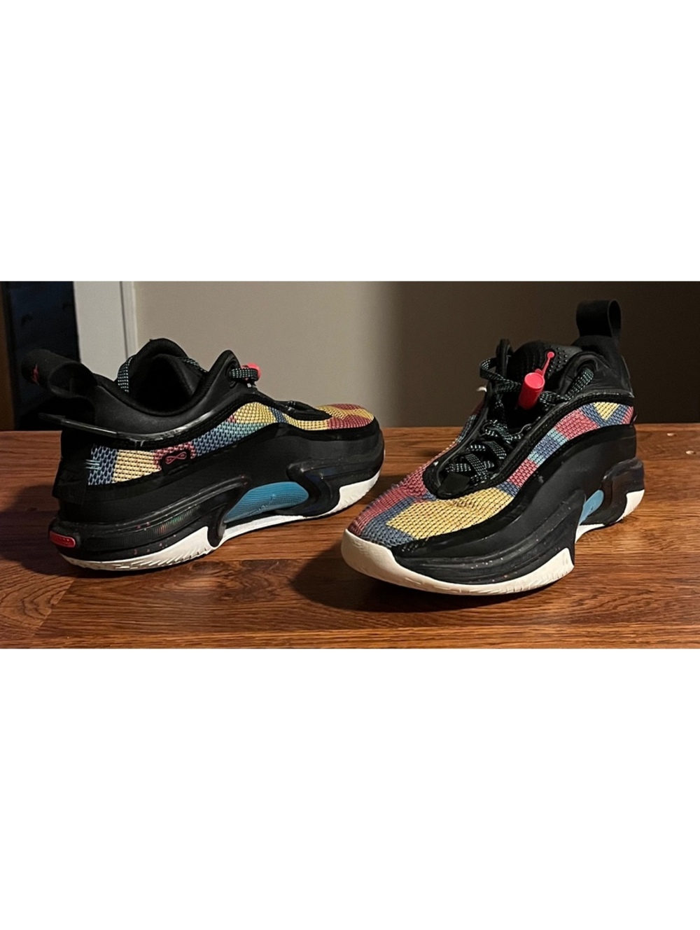 Jordan 36 Low Black Multi-Color Size 7.5 Multicolor